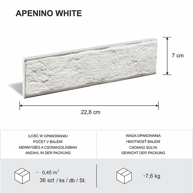 Kámen sádrový Apenino white bal=0,45m2