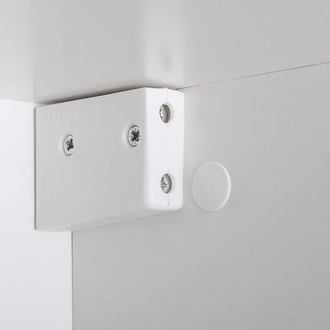 Obývací Stěna Switch XV sklo +LED bílá