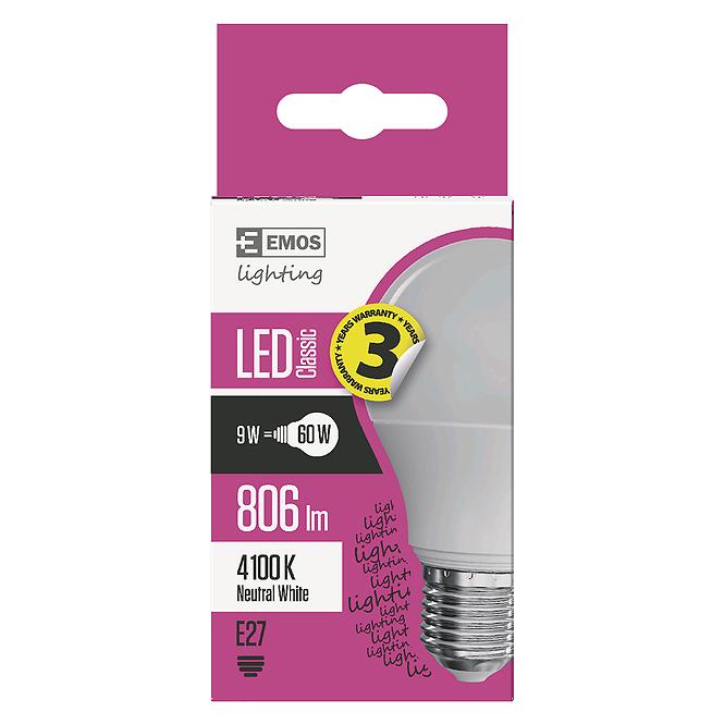 LED žárovka Classic A60 8,5W E27 neutrální bílá