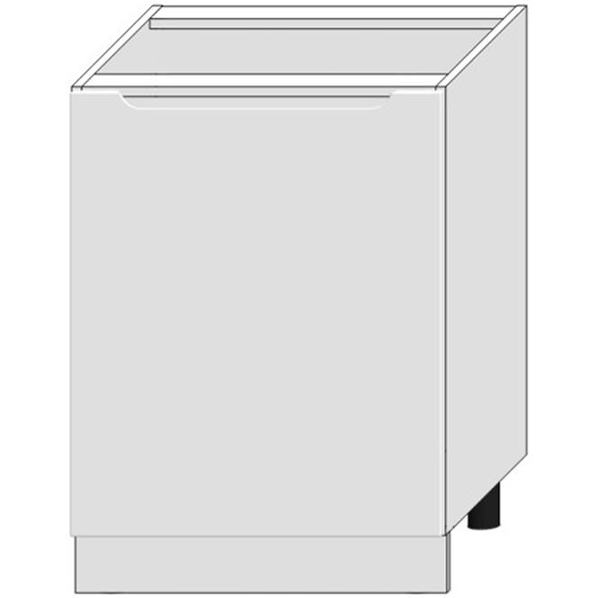 Kuchyňská skříňka Zoya D60pc Pl bílý puntík/bílá