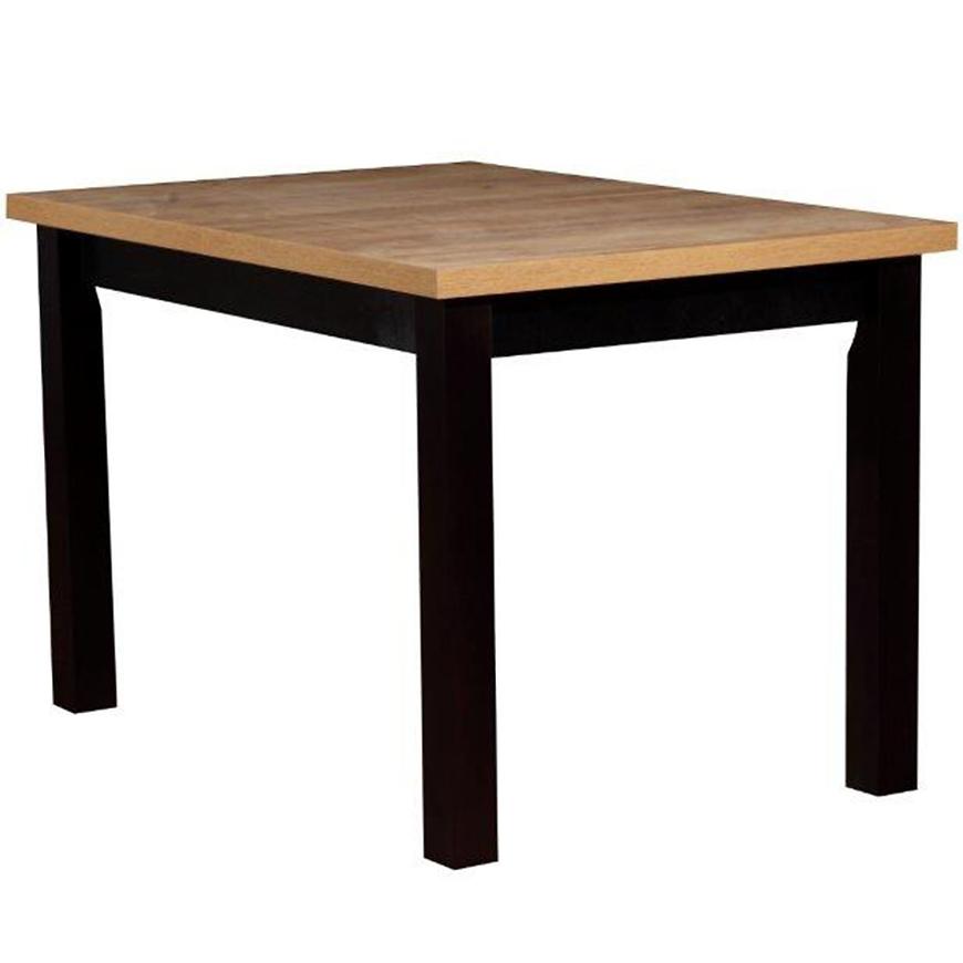 Stůl St45 140x80 dub wotan/černá  L
