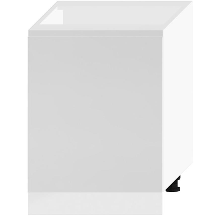 Kuchyňská skříňka Livia D60pc Pl světle šedá mat/bílá