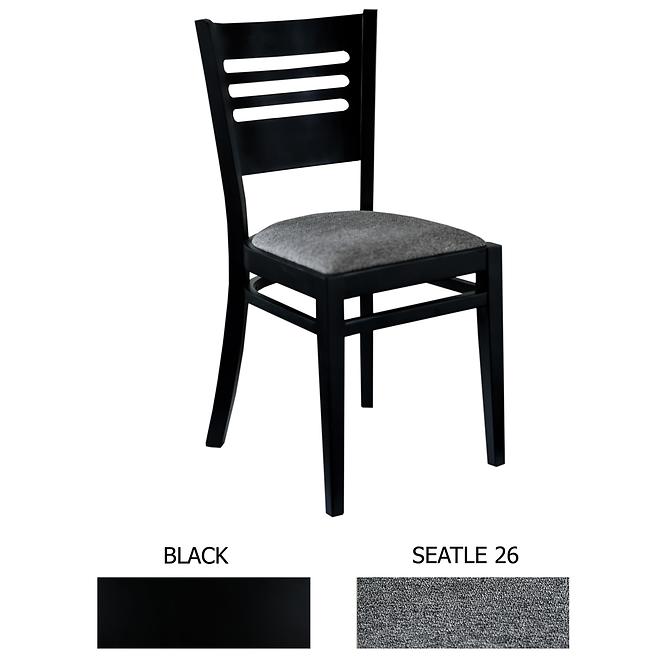 Židle G501 seattle 26/černá