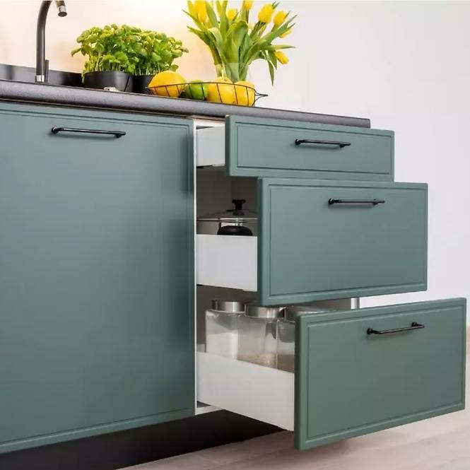 Kuchyňská skříňka Emily d15 cargo + kos zelená mat