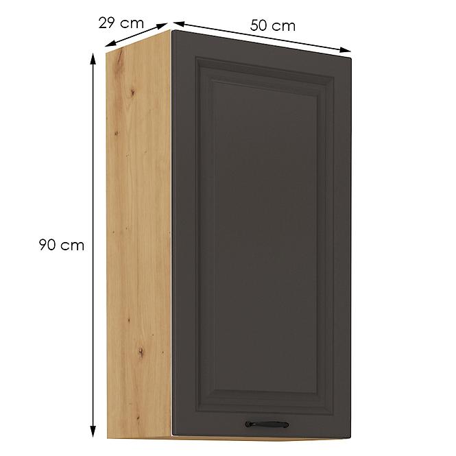 Kuchyňská skříňka STILO grafit mat/artisan 50g-90 1f