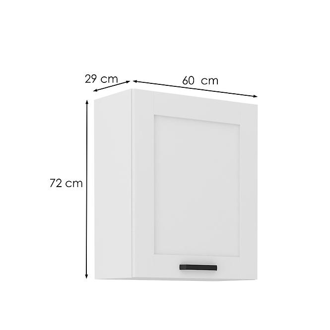 Kuchyňská skříňka LUNA bílá mat/bílá 60g-72 1f