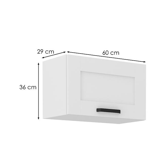 Kuchyňská skříňka LUNA bílá mat/bílá 60gu-36 1f