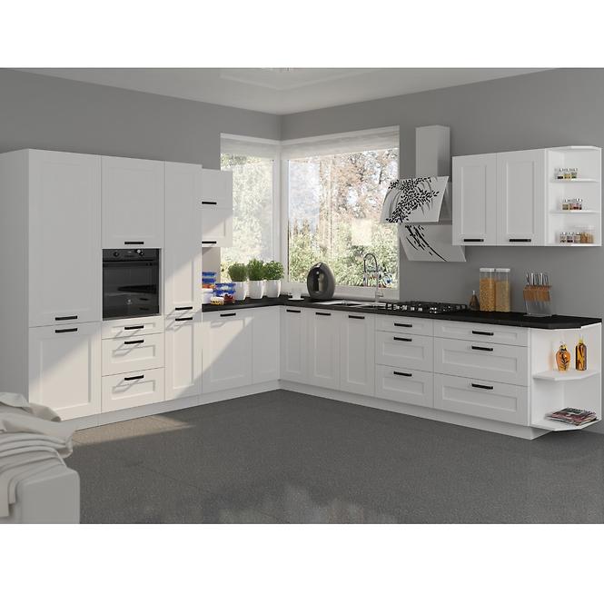 Kuchyňská skříňka LUNA bílá mat/bílá 60dks-210 3s 1f