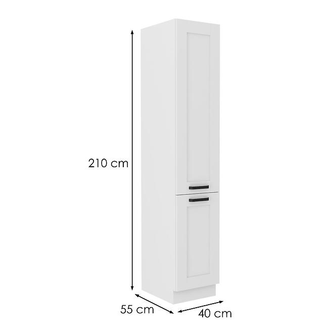 Kuchyňská skříňka LUNA bílá mat/bílá 40dk-210 2f