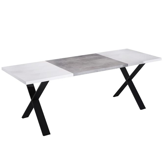 Stůl X 210 Bílý Lesk