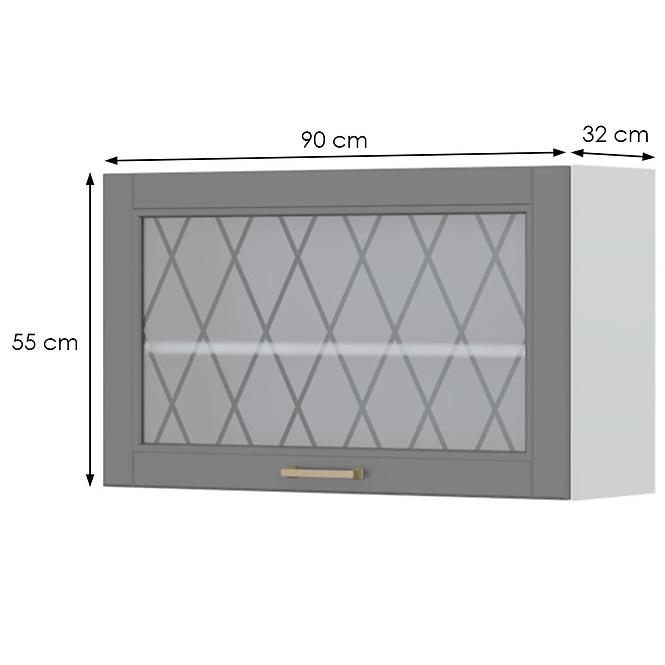 Kuchyňská Skříňka Tara V5-90-1ksp/4 graphite mat