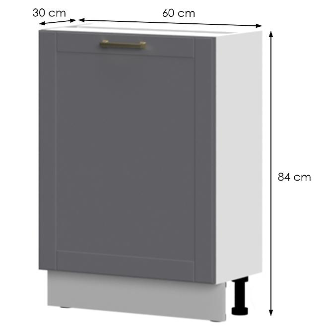 Kuchyňská Skříňka Tara R3-60-1k/4 graphite mat
