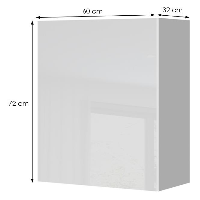 Kuchyňská skříňka Infinity V7-60-1K/5 Crystal White