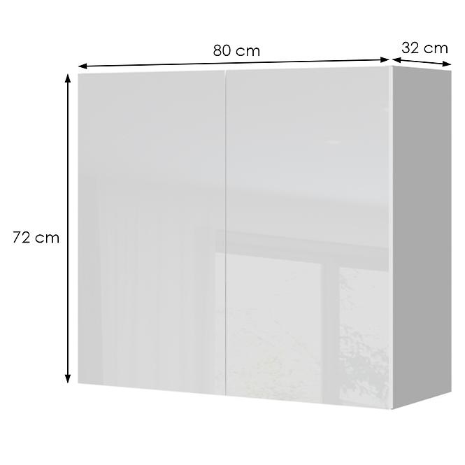 Kuchyňská skříňka Infinity V7-80-2K/5 Crystal White