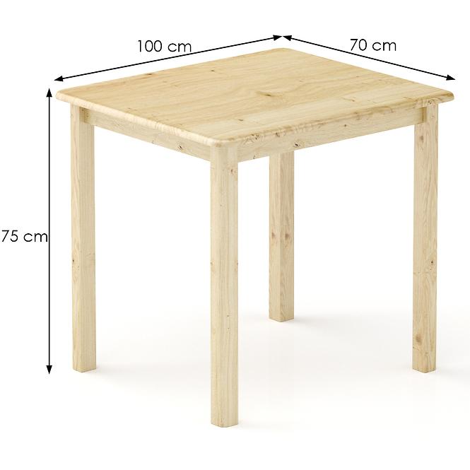 Stůl borovice ST104-100x75x70 syrová