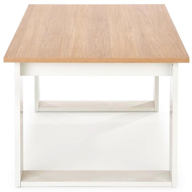 Konferenční stolek Libra dub zlatá/bílá