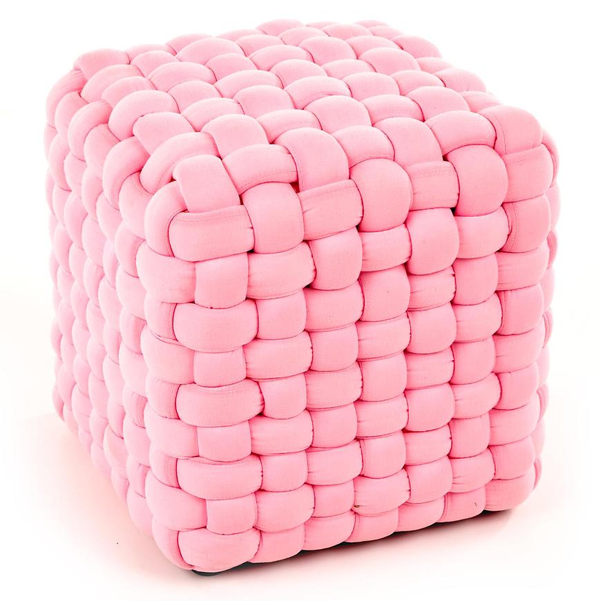 Taburetka Rubik růžová