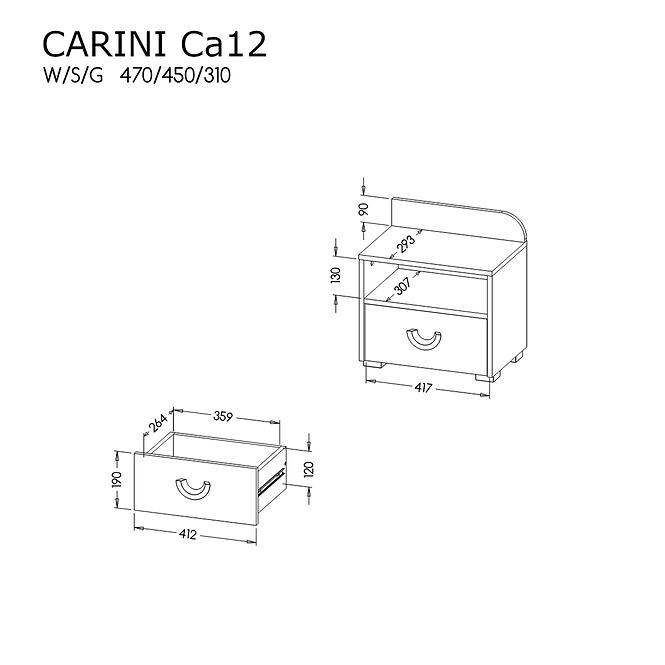Noční Stolek CA12  Carini