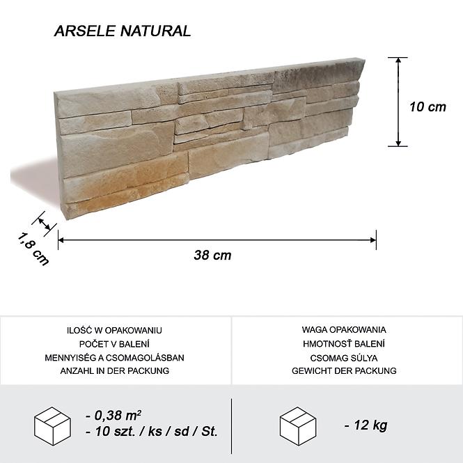 Kámen betonový Arsele Natural bal=0,38 m2