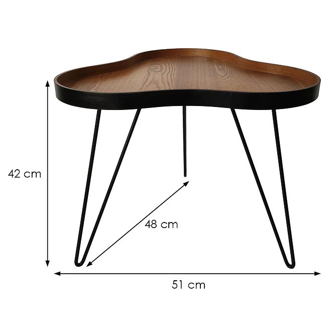 Konferenční stolek Icon černá/dub přírodní
