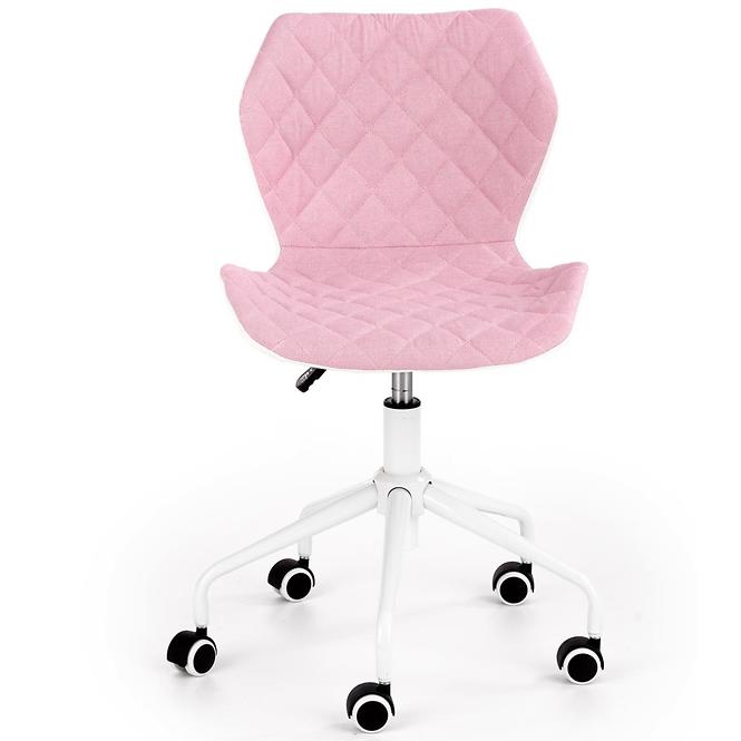Otáčecí Židle Matrix 3 růžová/bílá
