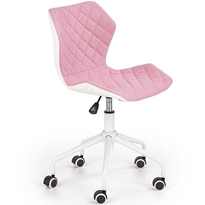Otáčecí Židle Matrix 3 růžová/bílá