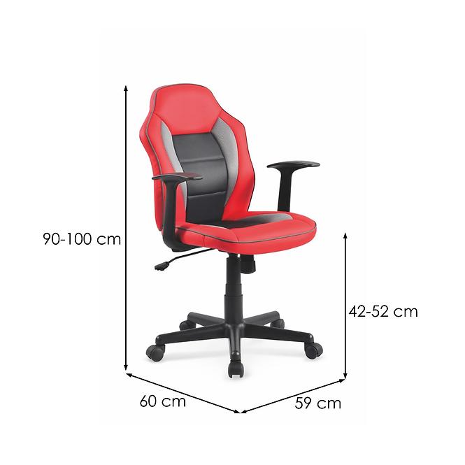 Kancelářská židle Nemo červená/černá