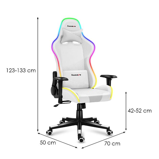 Herní židle HZ-Force 6.2 White/RGB