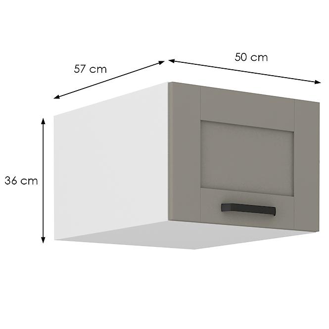 Kuchyňská skříňka Luna claygrey/bílý 50 Nagu-36 1F