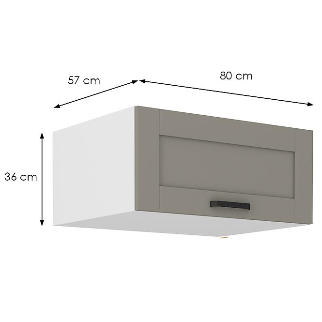 Kuchyňská skříňka Luna claygrey/bílý 80 Nagu-36 1F