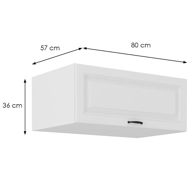 Kuchyňská skříňka Stilo bílý matný/bílý 80 Nagu-36 1F