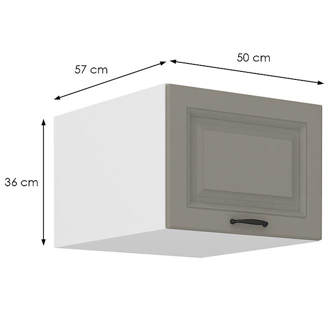 Kuchyňská skříňka Stilo claygrey/bílý 50 Nagu-36 1F