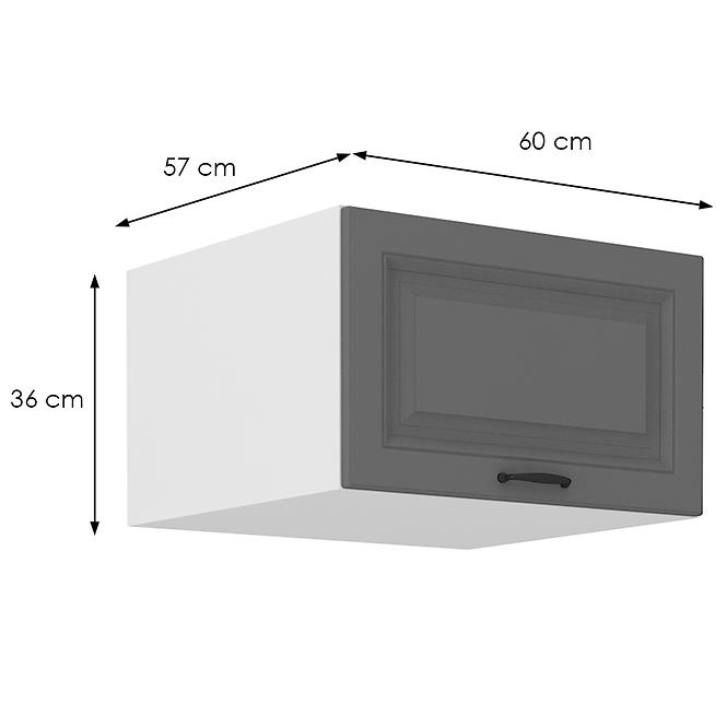 Kuchyňská skříňka Stilo dustgrey/bílý 60 Nagu-36 1F