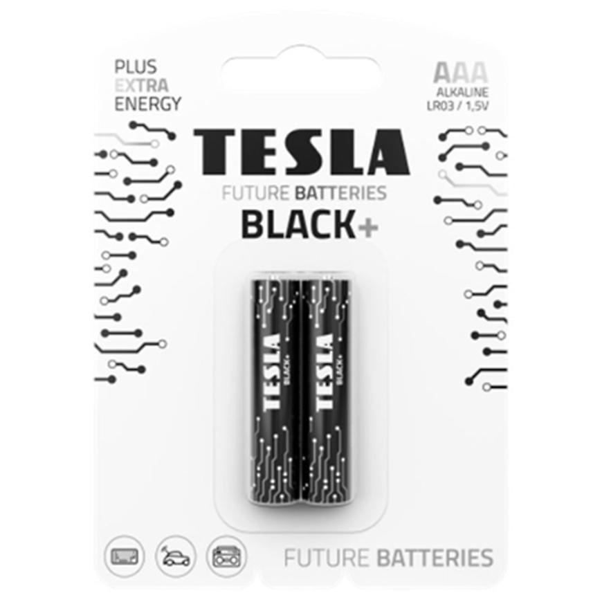 Baterie Tesla AAA LR03 Black+ 2 ks