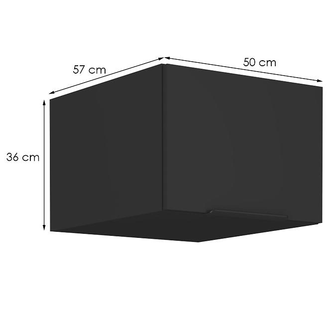 Kuchyňská skříňka Siena černý mat 50 Nagu-36 1f