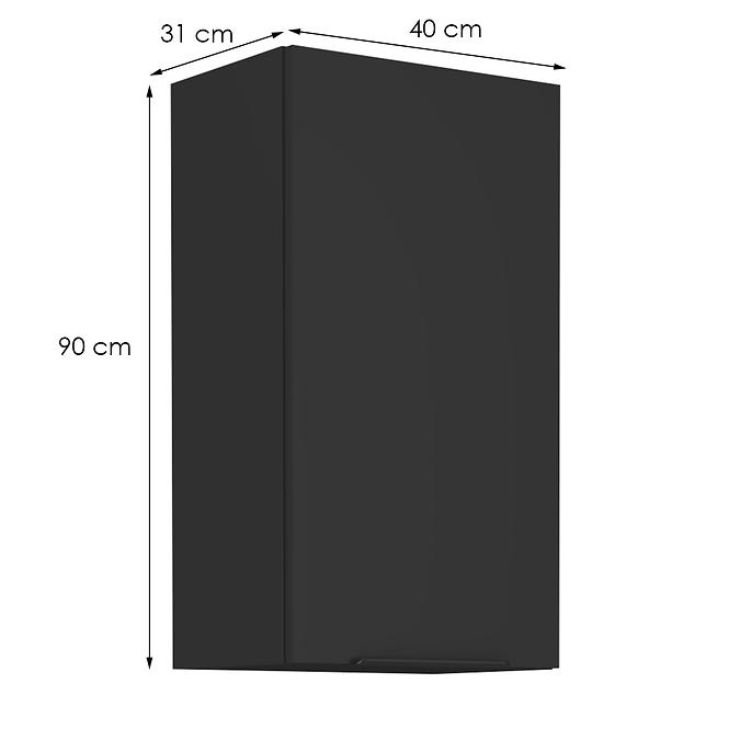 Kuchyňská skříňka Siena černý mat 40g-90 1f