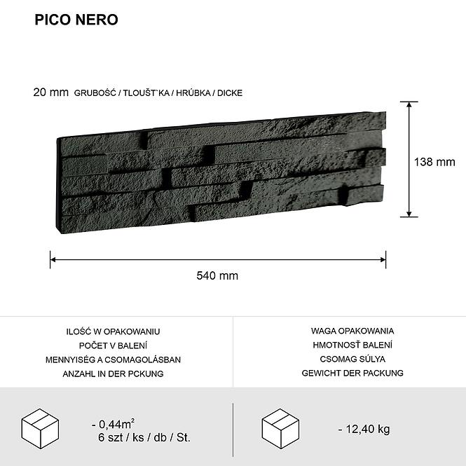 Kámen betonový Pico Nero bal=0,44 m2