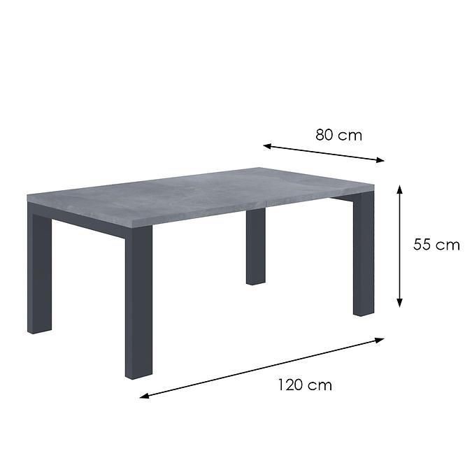 Konferenční stolek Garold 120 beton tmavý