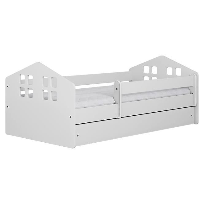 Dětská postel Kacper+Sz+M bílá 80x140