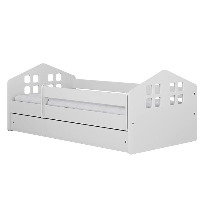 Dětská postel Kacper+Sz+M bílá 80x180