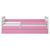 Dětská postel Tomi růžová 80x140