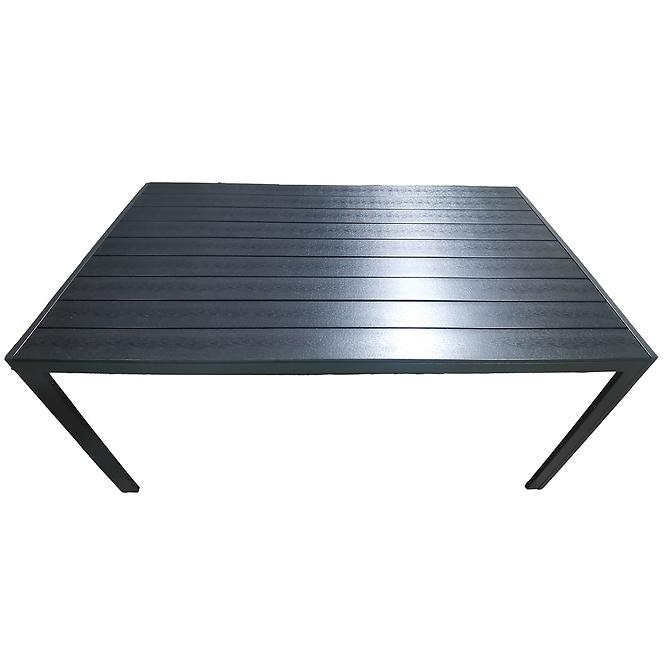 Stůl Douglas s deskou z polywoodu 150x90 cm černý