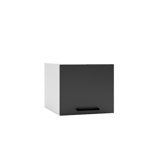 Kuchyňská skříňka Denis W40OKGR/560 černá mat continental/bílá