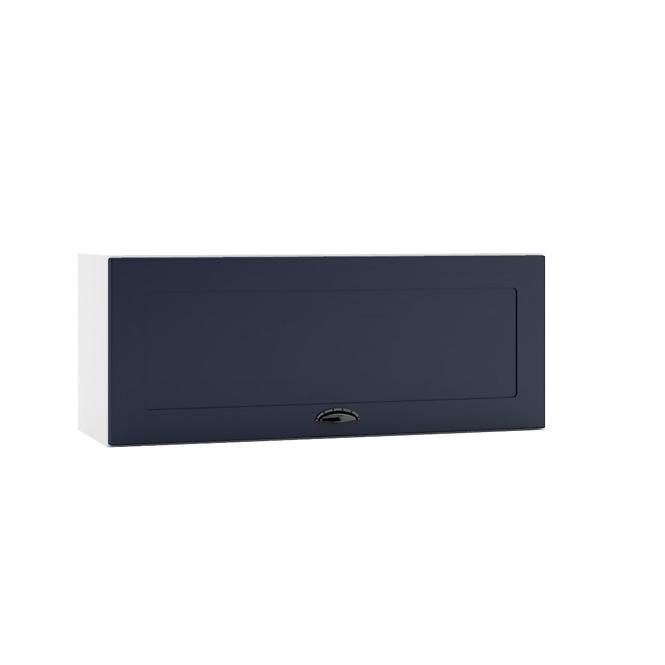 Kuchyňská skříňka Adele W90OKGR tmavě modrá mat/bílá