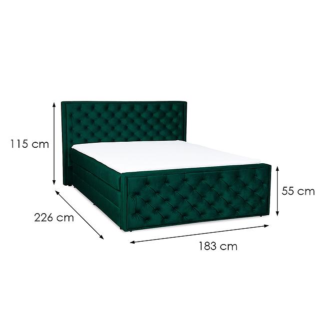 Kontinentální postel Suzy 160x200 s topperem Monolith 37