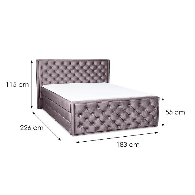Kontinentální postel Suzy 160x200 s topperem Monolith 62