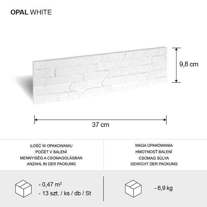 Kámen Opal white bal=0,47m2