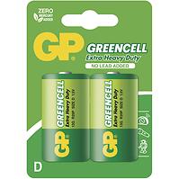 Zinková baterie GP Greencell D (R20), 2 ks