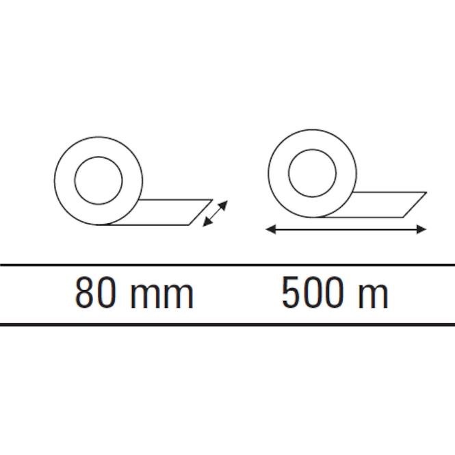 Výstražní páska 80 mm / 500 m