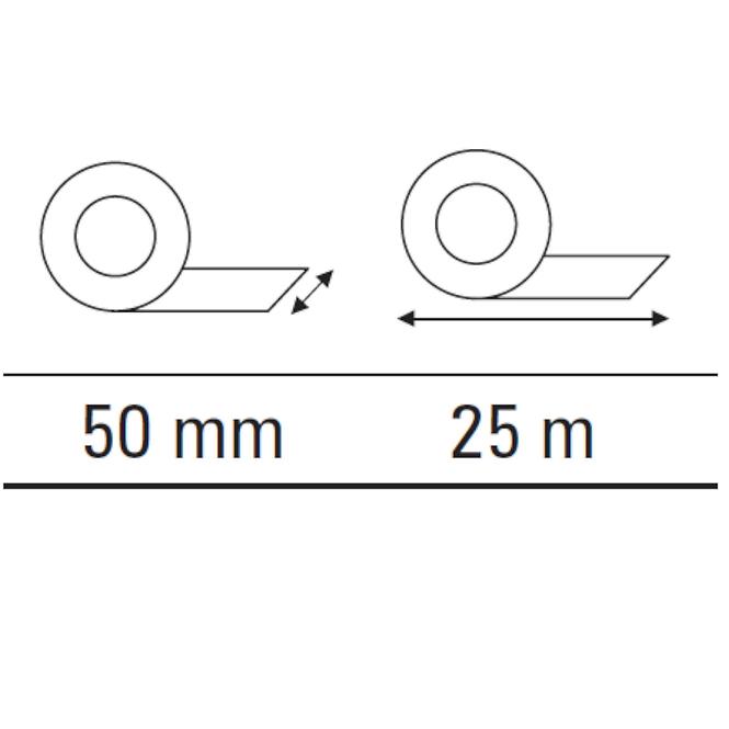 Páska oboustranná motive 50 mm/25 m zpevněná